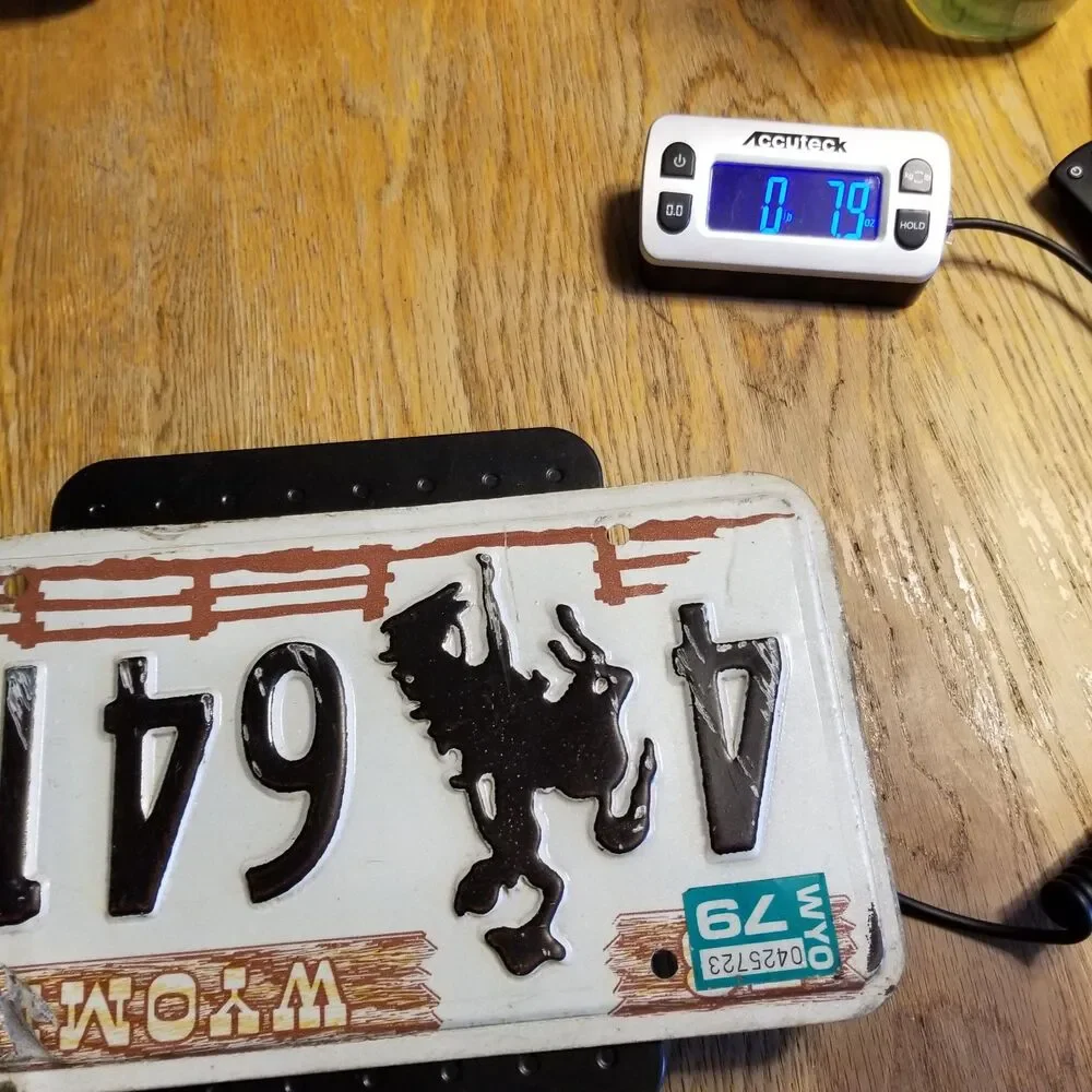 1979 Wyoming License Plate • Sweetwater County • Bucking Bronco